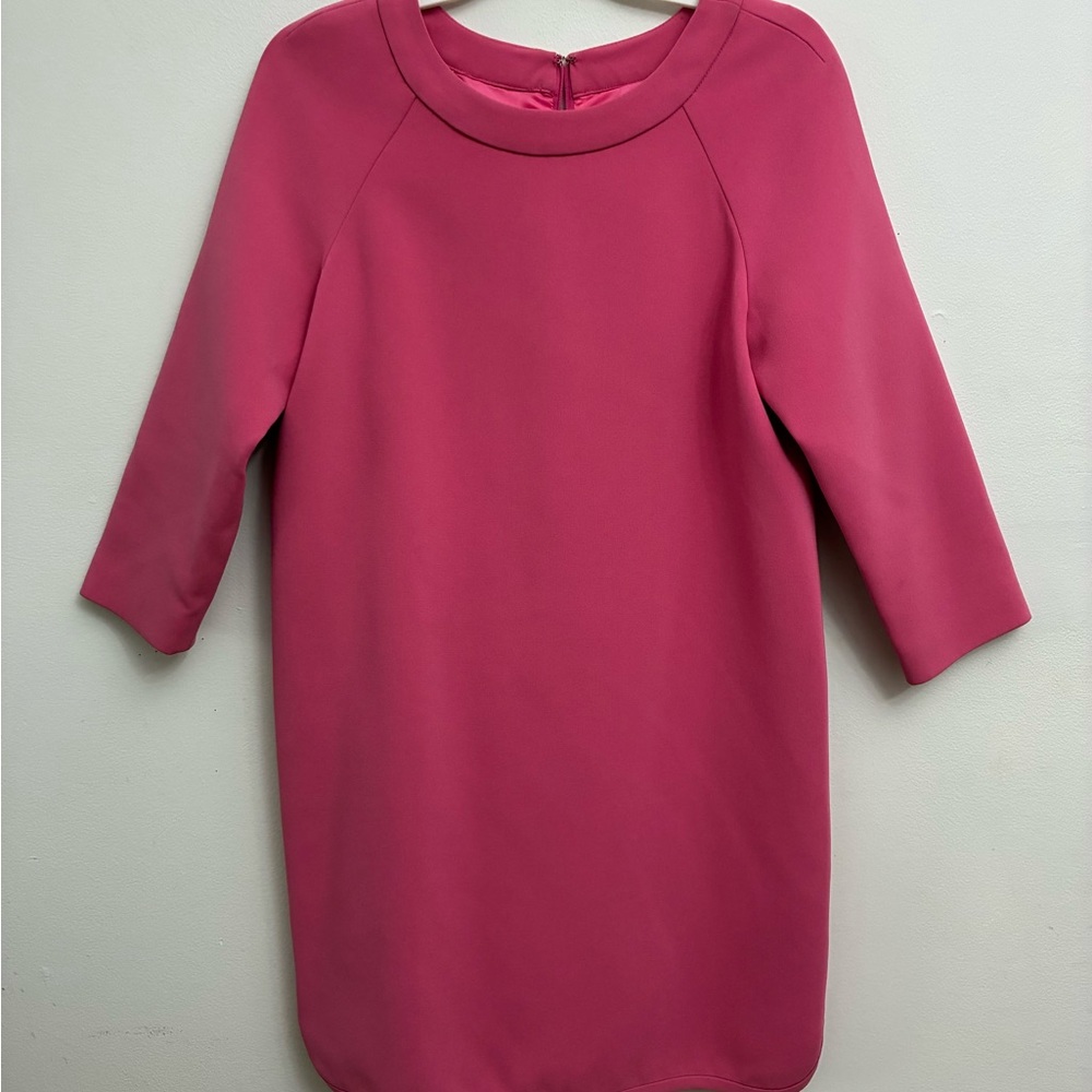 J. Crew Pink Sheath Dress 3/4 Raglan Sleeves